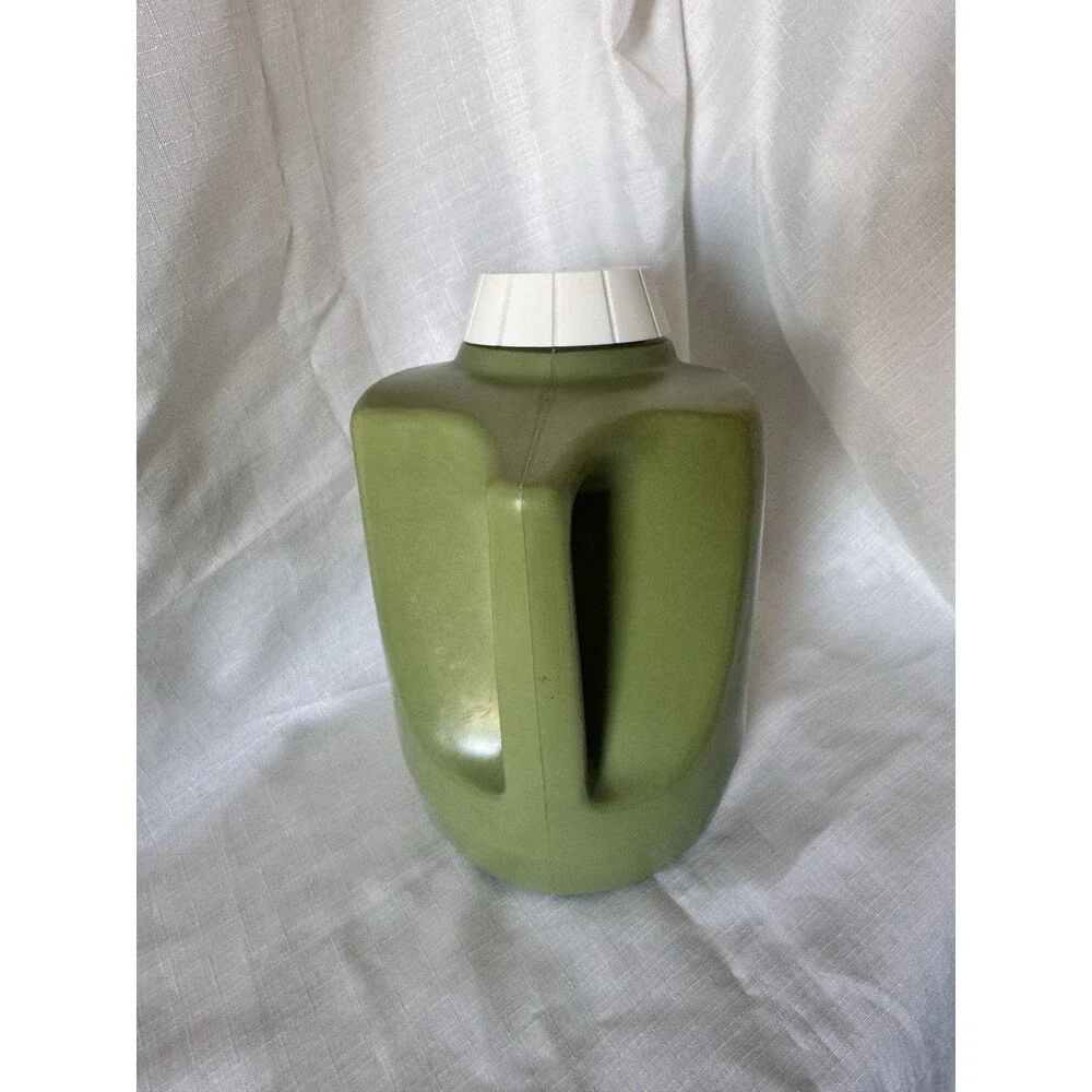 Thermos Brand Vintage 1970s Set Ice Bucket & Food Beverage Jug Avocado Green